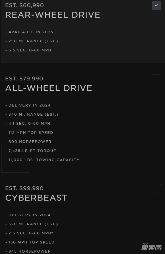 刚刚，特斯拉赛博皮卡交付，43.4万起售！史上最难造的车，比保时捷快比福特猛