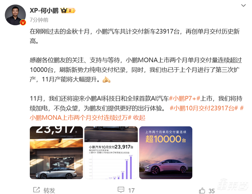 比亚迪月销首超50万辆!11家车企创新高,李想或到手近6亿奖金