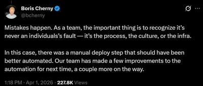 Claude Code开源发酵：负责人反省，平替版狂飙10万星，Anthropic紧急封杀