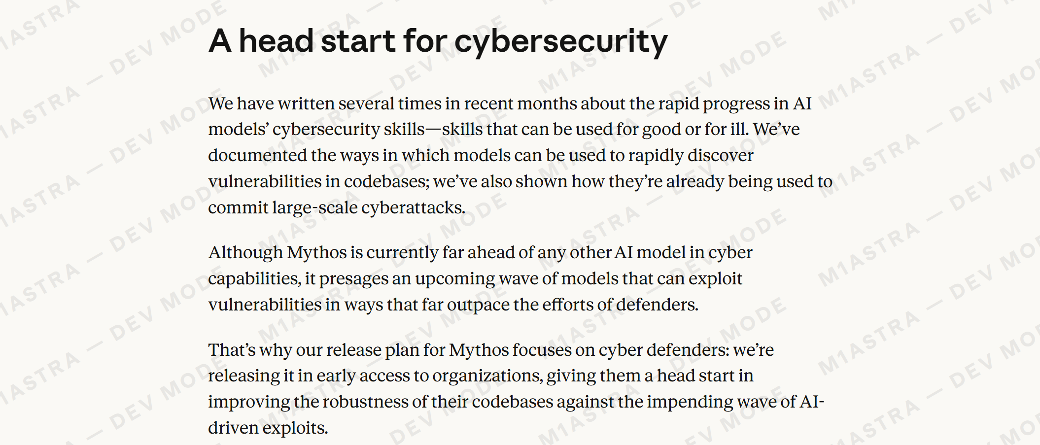 最强Claude要来了?3000份内部泄露文件,曝出Anthropic“神话”模型