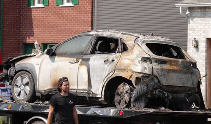 因2019年发生自燃事故 现代汽车为纯电车型KONA升级电池管理系统