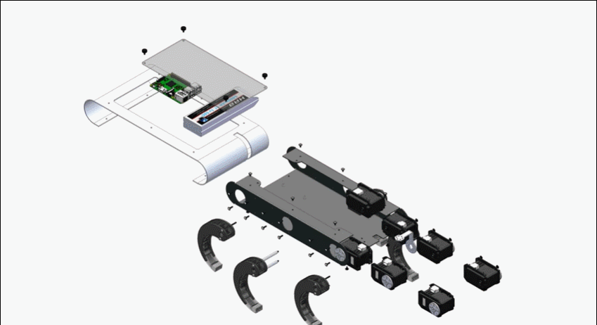 这款六足机器人靠脚踝走路 还能极限悬挂135度斜坡