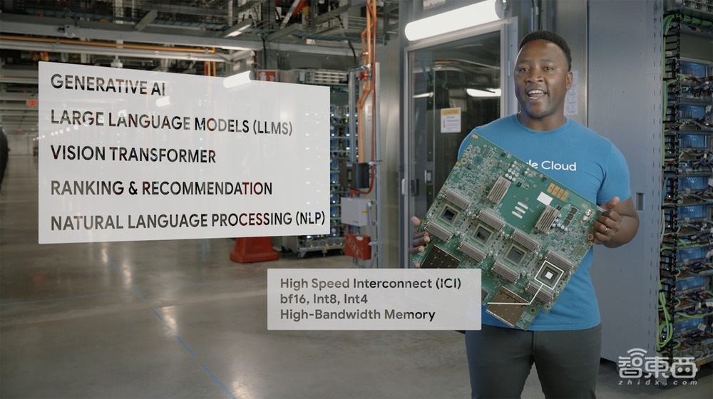 谷歌最新AI芯片发布!与英伟达黄仁勋同台,TPU系统实景曝光