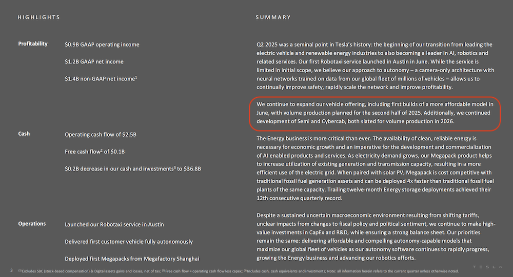 特斯拉交出十年最差季报!营收利润销量全下滑,平价新车下半年量产