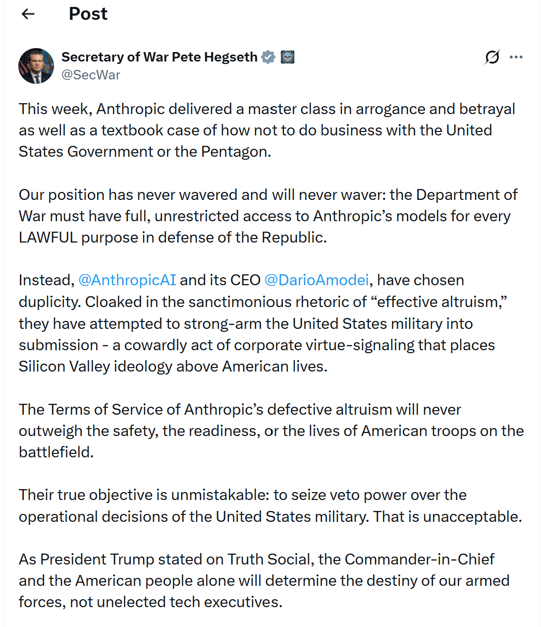 法院叫停封杀Anthropic!美国政府7天内可上诉