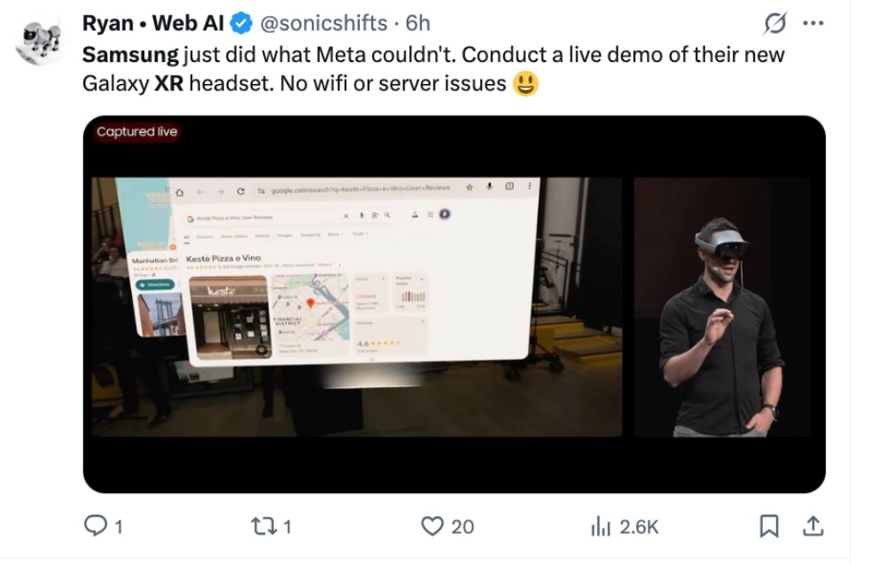重磅!三星首款XR头显登场,一万三硬刚苹果Vision Pro,网友:替Meta圆梦了