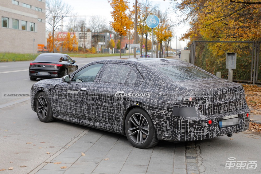 宝马i7路测曝光!小鹏P7为参考对照车型之一,将于明年推出