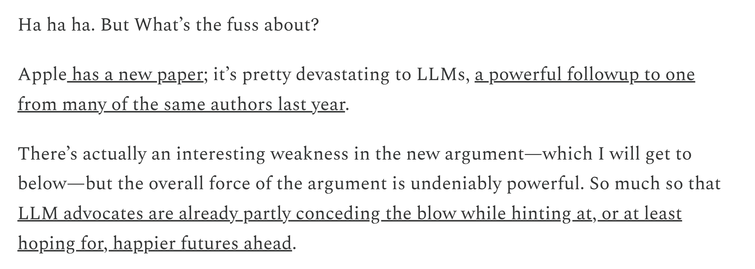 苹果AI“暴论”震动AI圈！DeepSeek、Claude等热门大模型只是死记的模式机器？