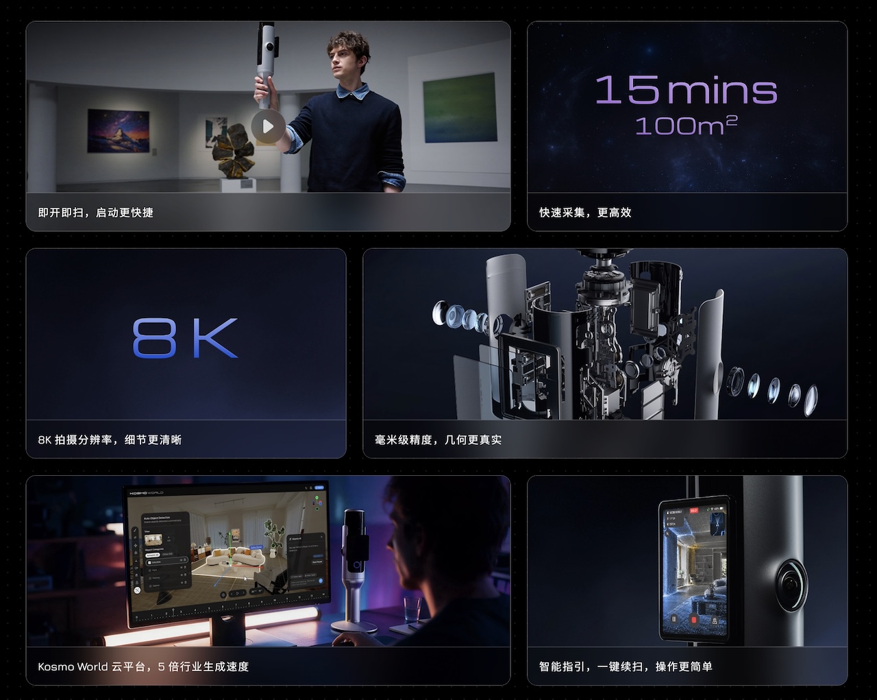 禾赛进军三维空间数据市场：发布8K AI空间相机，15分钟扫描100平米