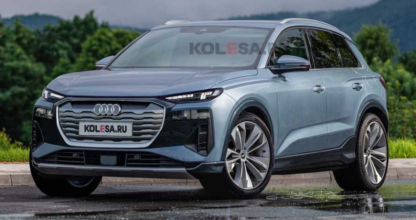 奥迪Q6 e-tron曝光，与保时捷Macan EV同平台，年内发布