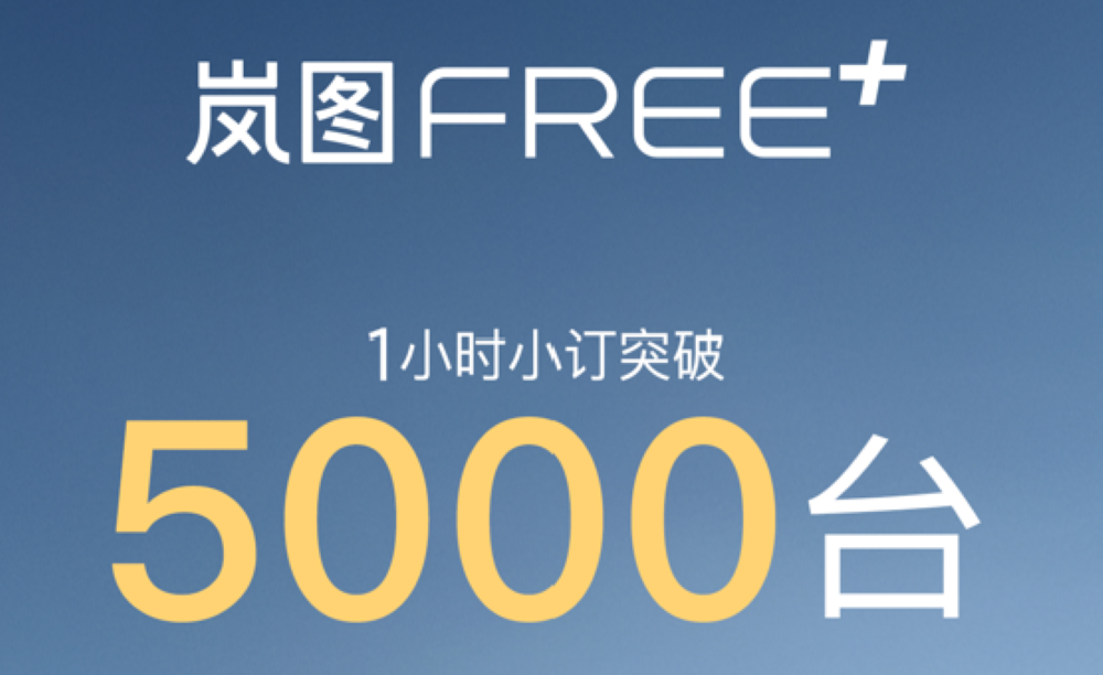 全系标配华为ADS 4和鸿蒙座舱5!岚图FREE+预售价22.99万起