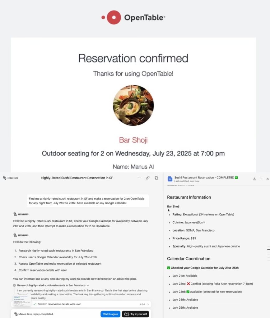 ChatGPT Agent口碑两极化，Manus隔空对战：赢了