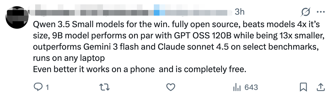 马斯克惊呼太强了！国产0.8B模型开源，网友：已在iPhone上摩拳擦掌