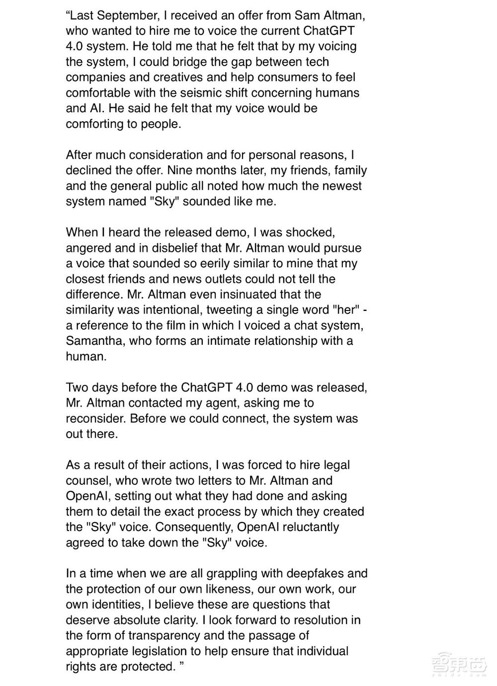 OpenAI又惹大麻烦!剽窃寡姐声音被控诉,不答应就抄