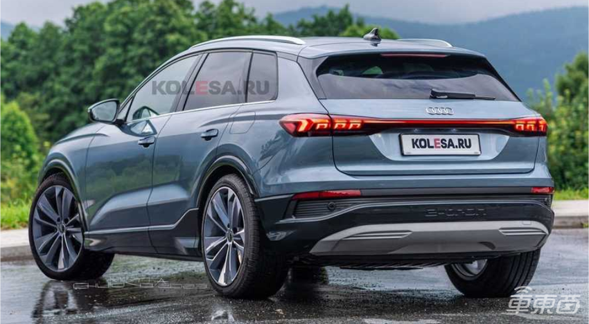 奥迪Q6 e-tron曝光，与保时捷Macan EV同平台，年内发布
