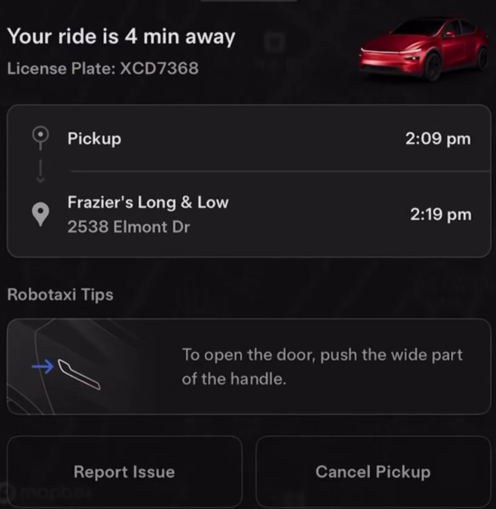 特斯拉无人出租开始接客！30块钱一次