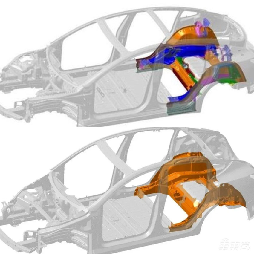 外媒展示特斯拉Model Y生产线：机械设备替代人工，部分车间自动化率达100%