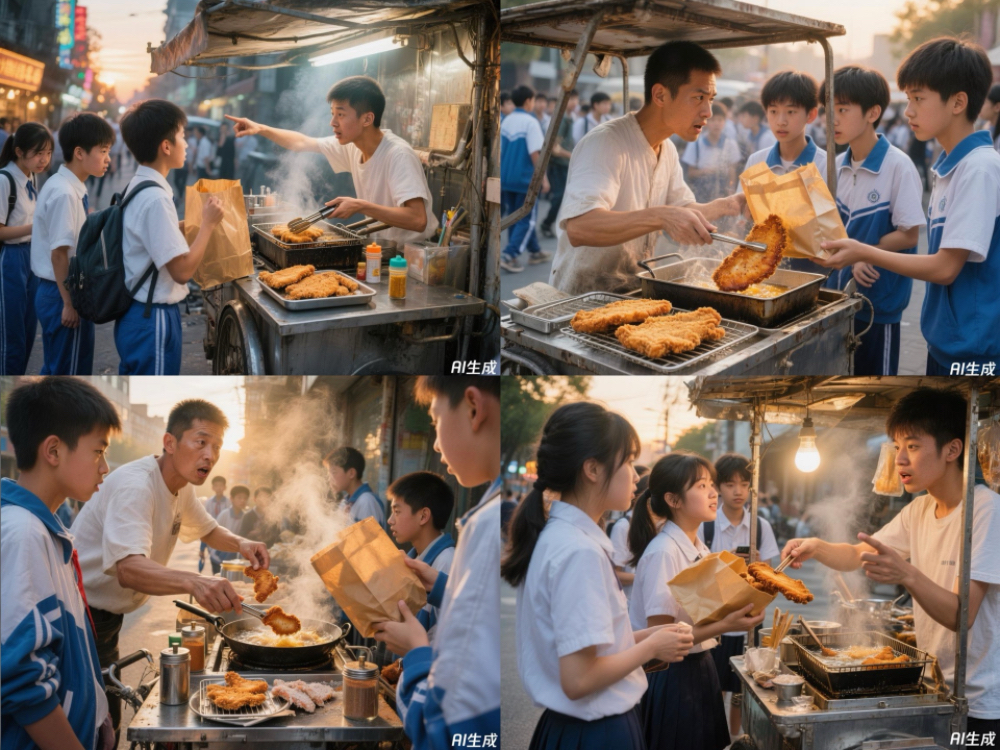 “鸡排哥”的走红名场面，腾讯混元图像都整明白了