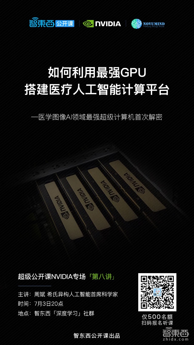 超级公开课NVIDIA专场第八讲预告|如何利用最强GPU搭建医疗人工智能计算平台?