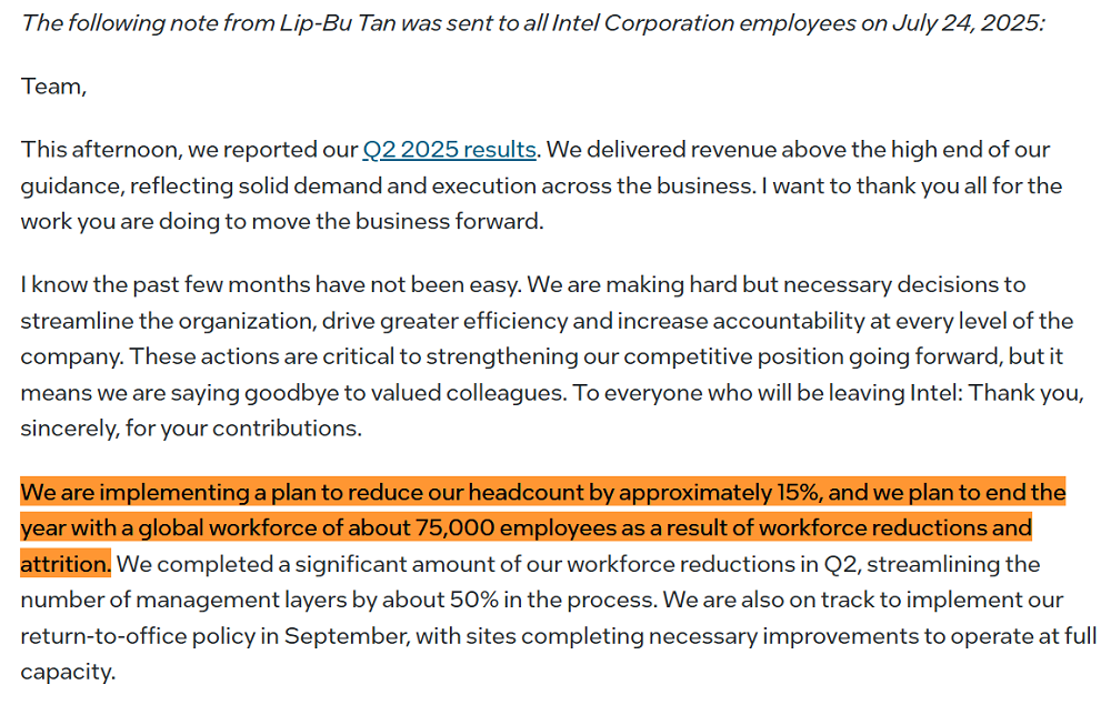 芯片巨头：裁员2.1万