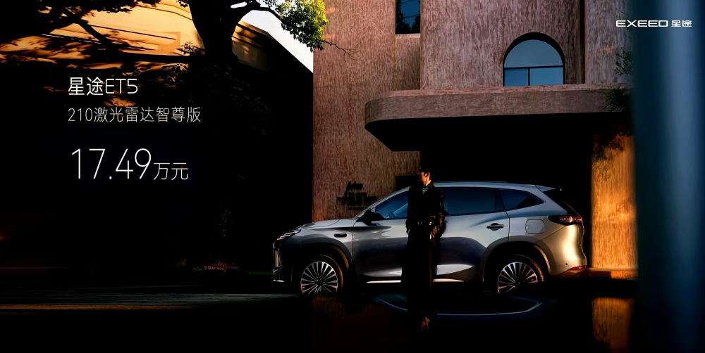 星途ET5预售15.99万元起!全球首搭地平线征程6P芯片,支持城区NOA