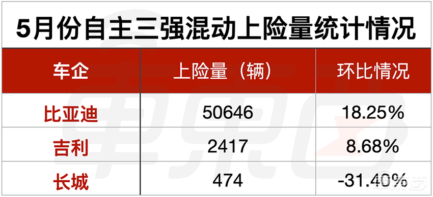 5月车市真相:比亚迪四款车进前十,特斯拉Model 3垫底