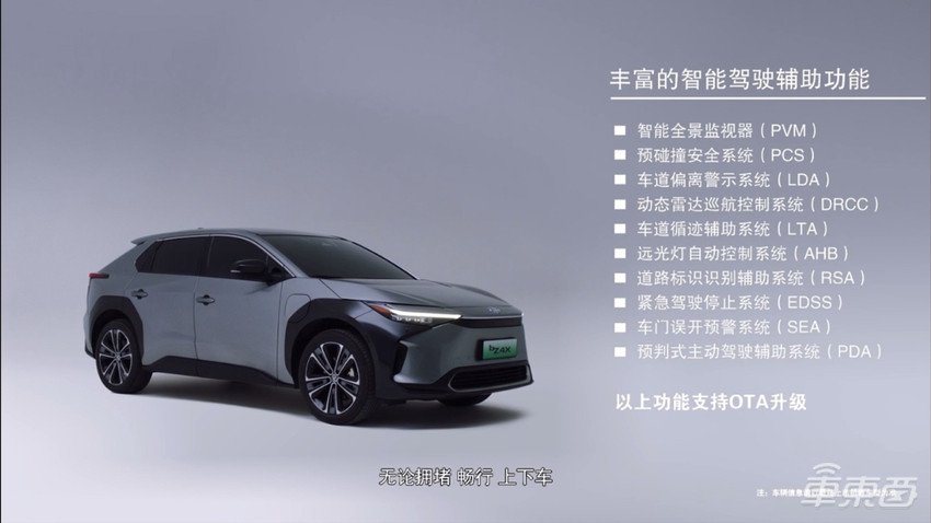 预售价22万起！丰田bZ4X国内发布，CLTC续航最高615km