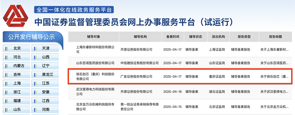 重庆射频芯片独角兽启动IPO!多家手机大厂参投