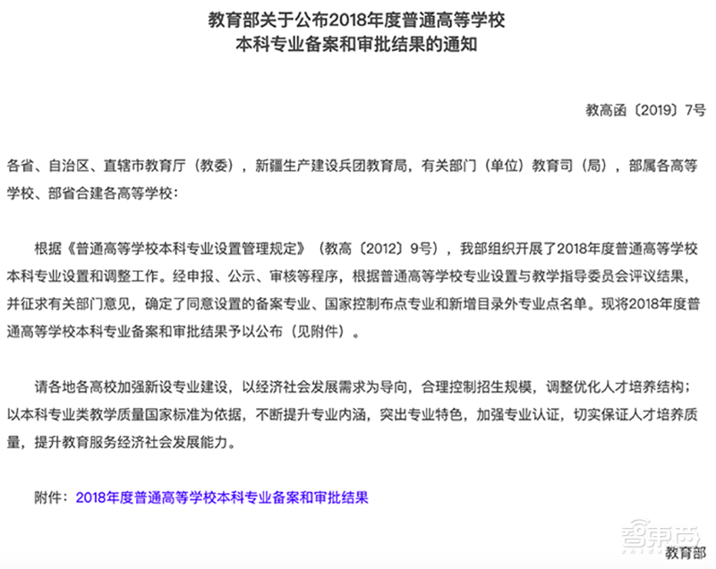 35所高校获批人工智能专业！北航同济在列，机器人大数据专业超百所