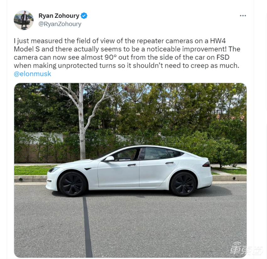 特斯拉HW 4.0有哪些不同？摄像头视野更开阔，分辨率更高