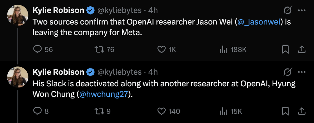 又一华人逃离OpenAI!“思维链第一人”加入Meta