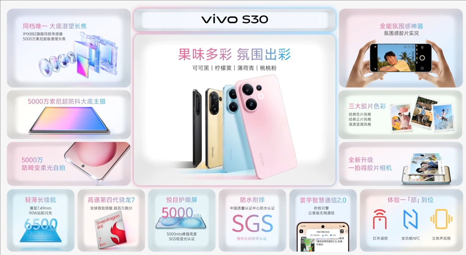 vivo S30系列国补2294元起，相册视频一键变实况照片！还能化身对讲机