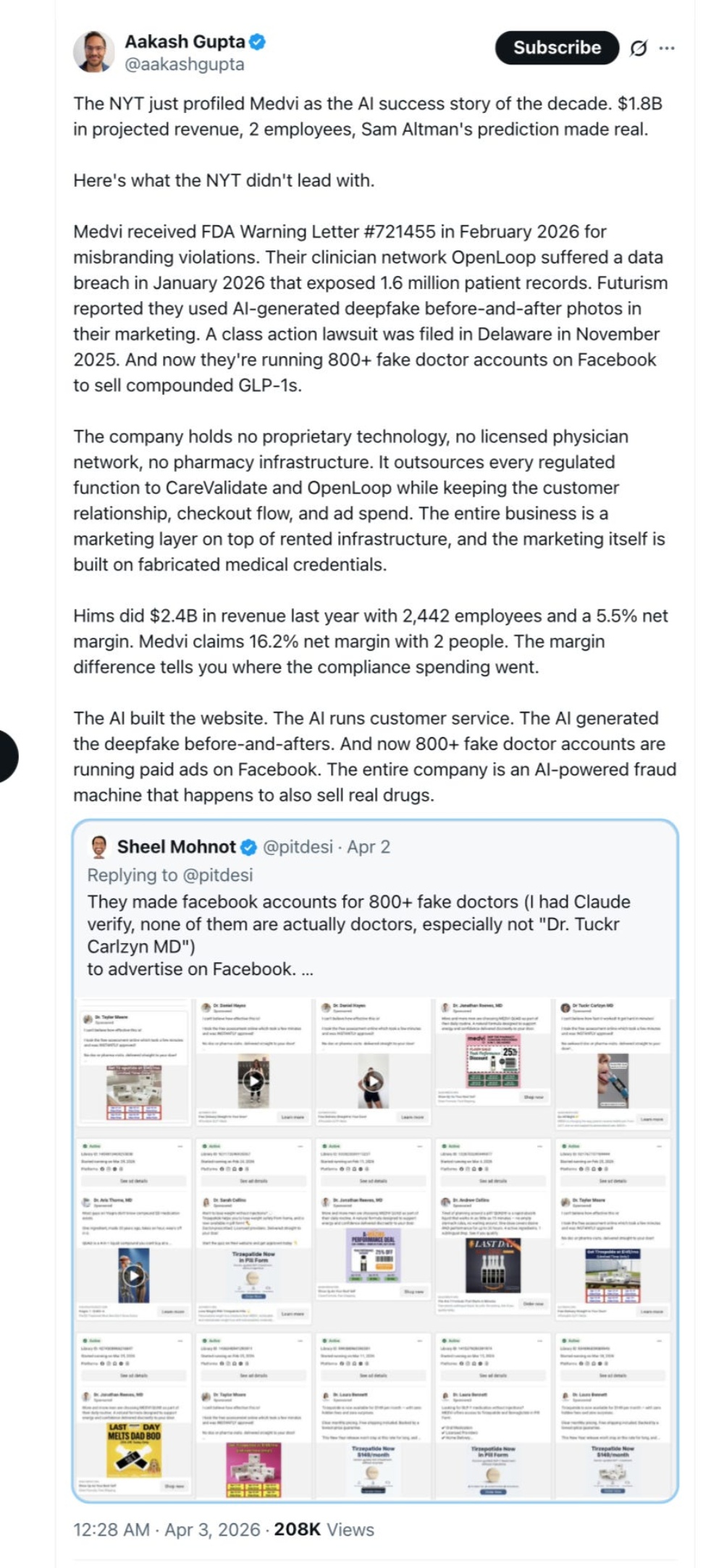 大翻车!“世界首个10亿美元一人公司”被打脸