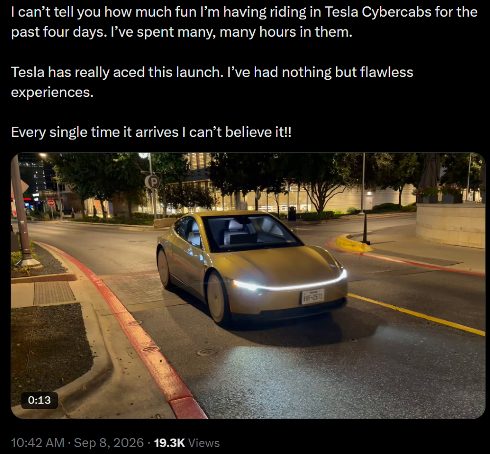 特斯拉无人出租上路频“翻车”!?路口卡壳空调不冷,还在被交管局审查