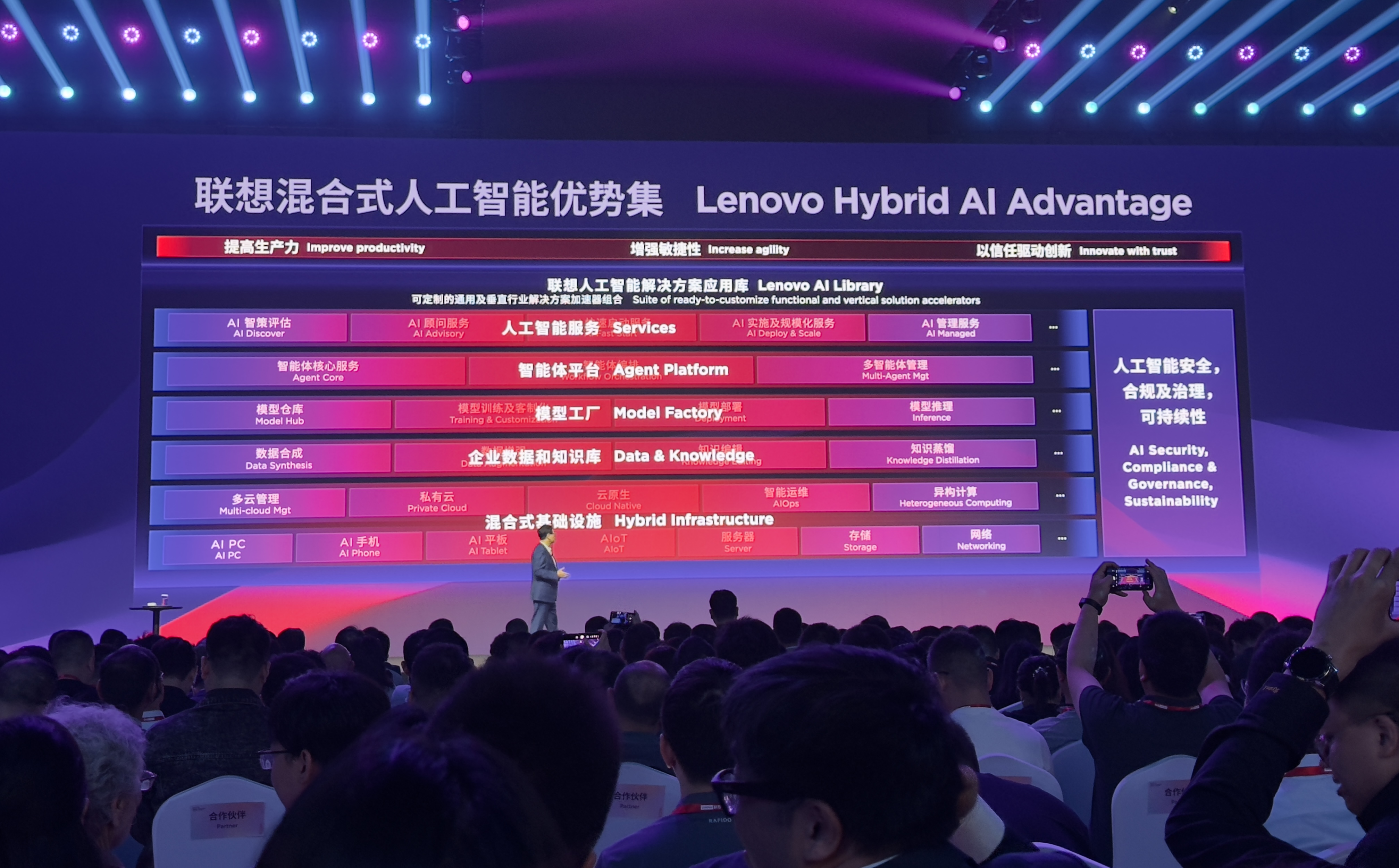 联想推出多个超级智能体，秀全球首款卷轴屏AI PC，人形机器人现场打太极