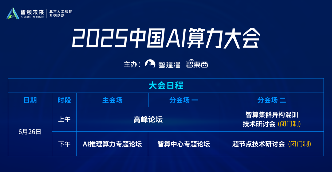 中昊芯英创始人、行云集成电路CTO领衔!中国AI算力大会嘉宾进展公布,移动研究院阿里云也来了