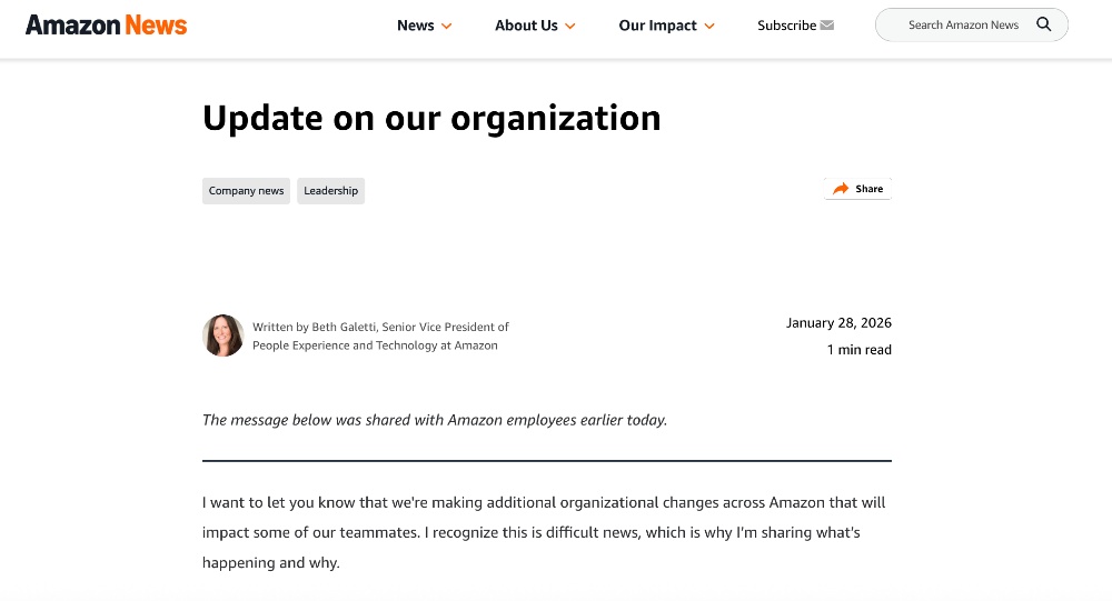 突发!亚马逊裁员16000人,网友曝北京裁员50%,整组被“一锅端”