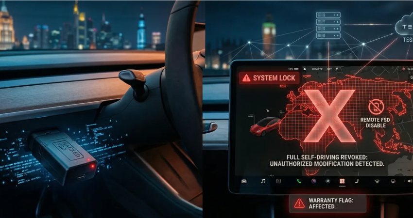 特斯拉警告“越狱”车主：找黄牛买智驾权限，随时可能被禁用