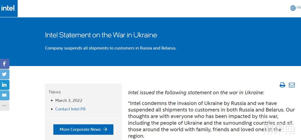 八大芯片巨頭斷供，俄羅斯難解“芯”痛
