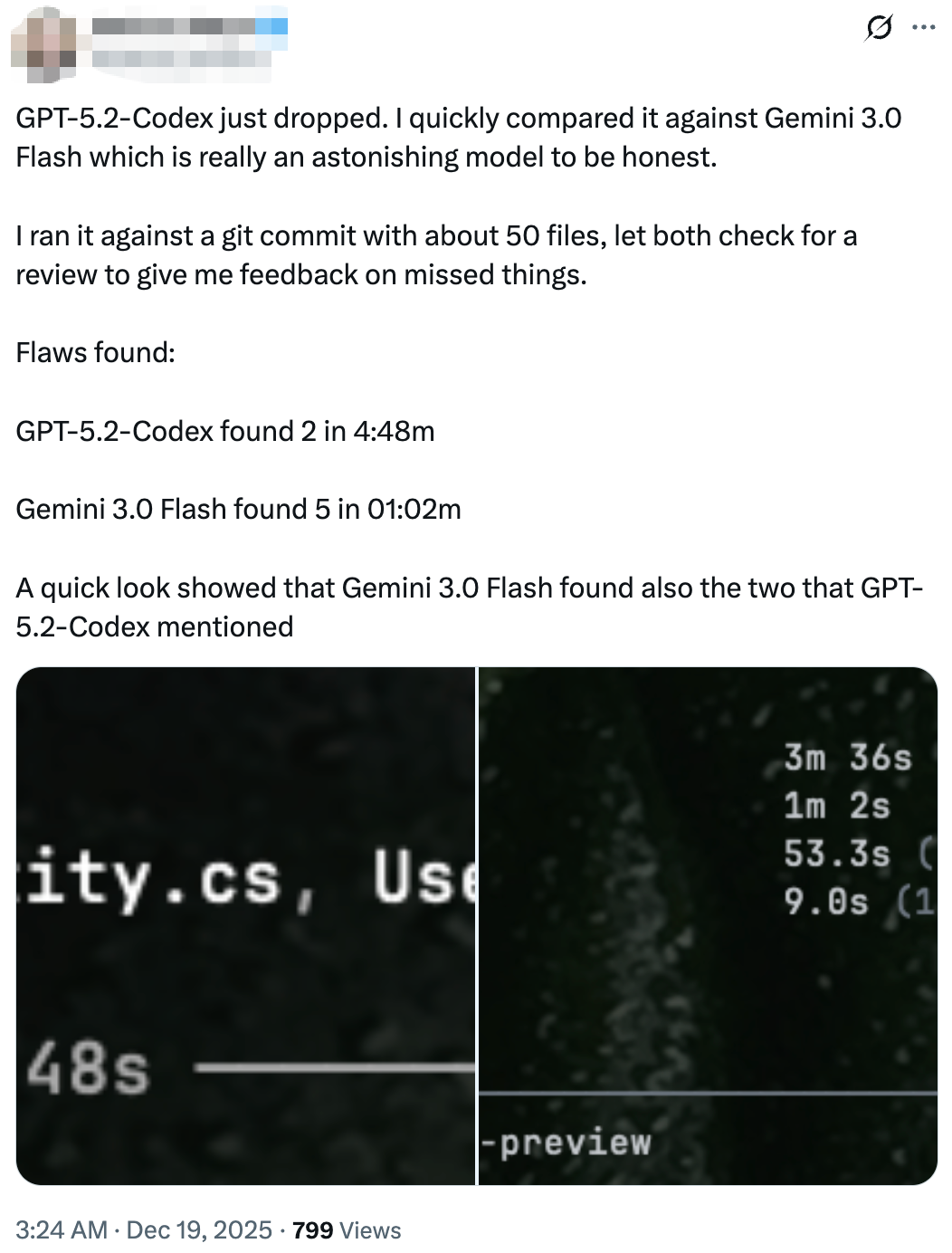 OpenAI最强编程模型登场，实测竟又被Gemini 3 Flash按趴下