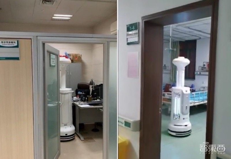 抗疫一线的户外机器人大军:测温、喊话24小时不休