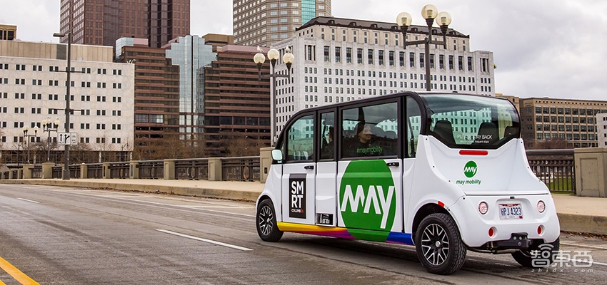 揭秘美国哥伦布市无人驾驶公交 跑一圈2.4公里能拉6个人！