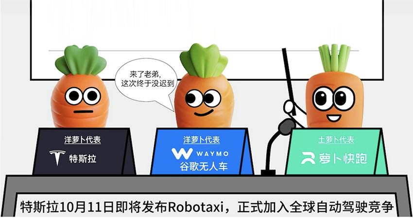 特斯拉Robotaxi对阵萝卜快跑:中美无人驾驶竞赛拉开序幕