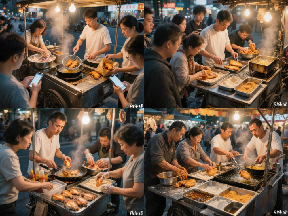 “鸡排哥”的走红名场面，腾讯混元图像都整明白了