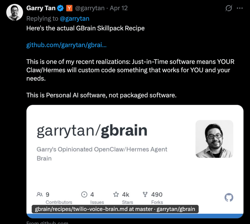 狂揽7.1k Stars！武装你的龙虾和“爱马仕”，YC总裁开源AI记忆外挂