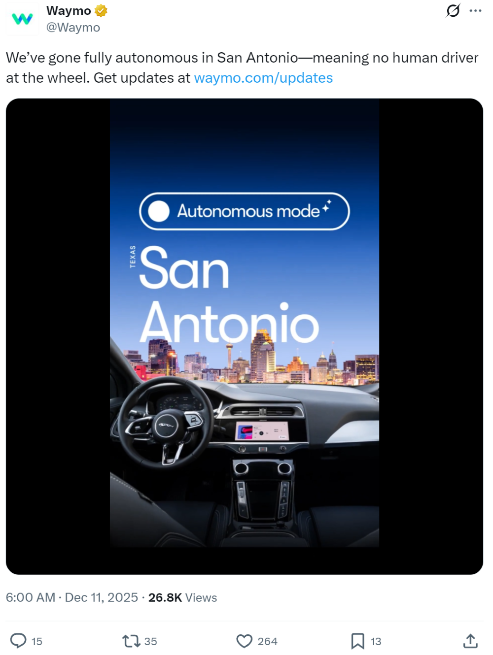 马斯克贴脸回怼Waymo！官宣无人出租取消安全员，剧透FSD和芯片新进展