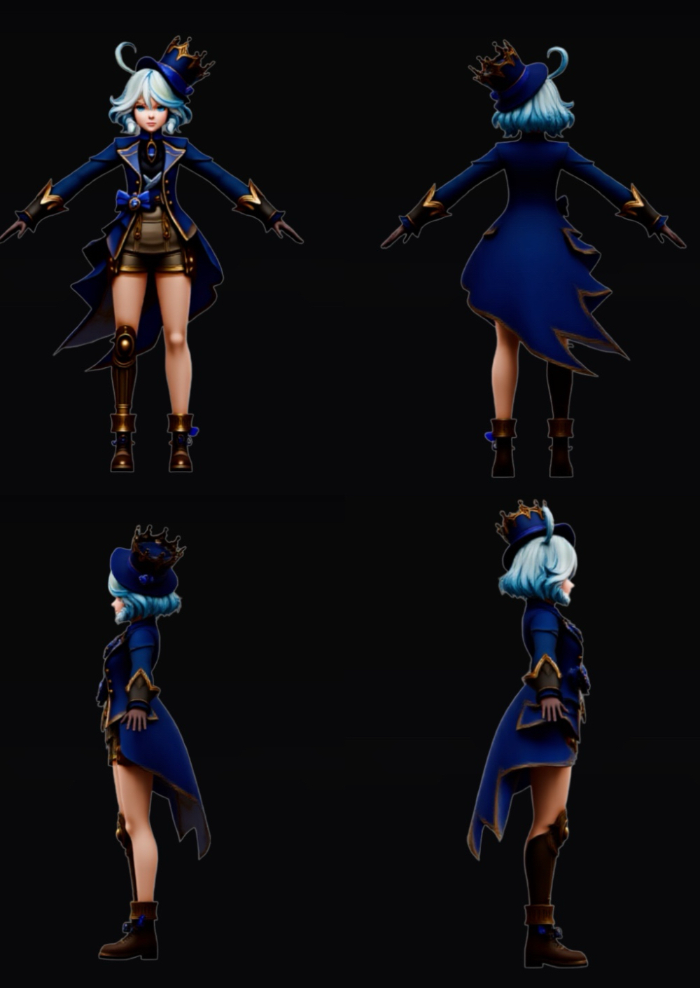 我用腾讯3D Studio让原神的芙宁娜活了,能跑还能打