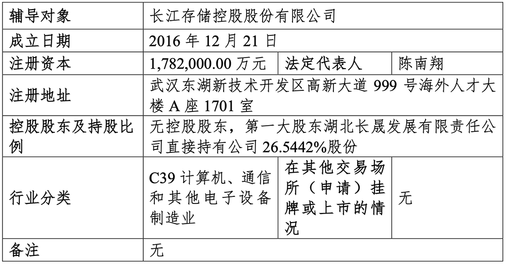 千亿武汉存储巨头，启动IPO