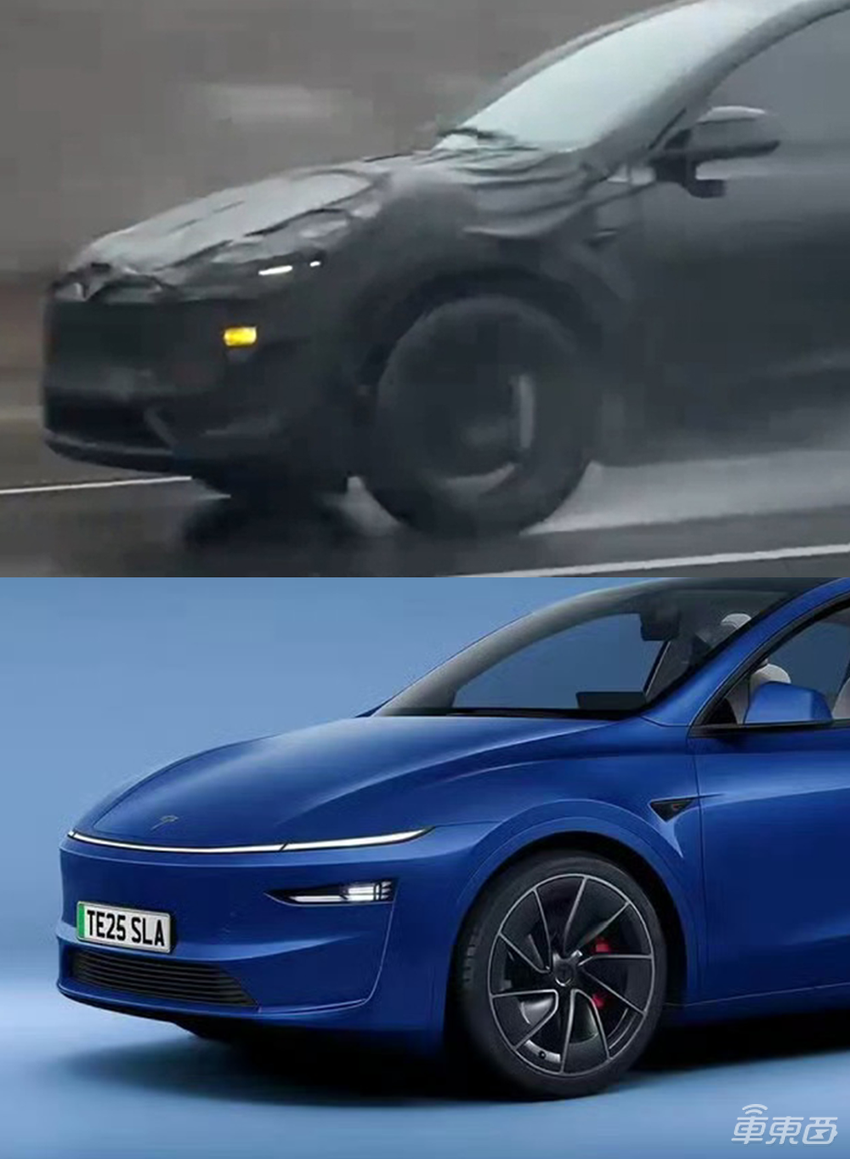 特斯拉新款Model Y来了!伪装车雨中狂奔,现款降价甩库存