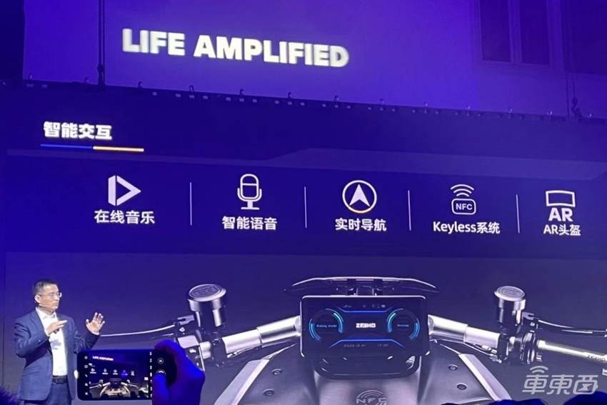 春风Cyber Concept电动摩托车首亮相,NEDC续航里程130+公里